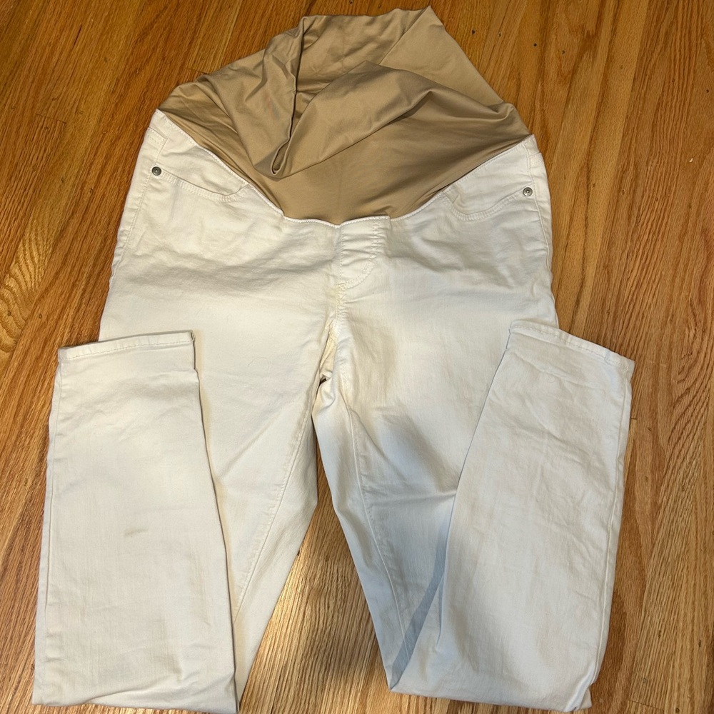 LOFT White Maternity Jean